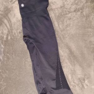 Athleta Cropped workout leggings, Gently Used, Grey, Small